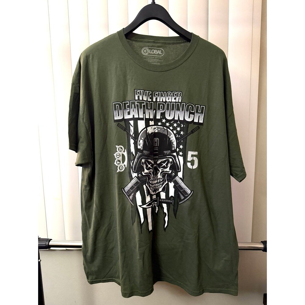 Men’s Global Five Finger Death Punch Infantry Special Forces T-Shirt 2XL
